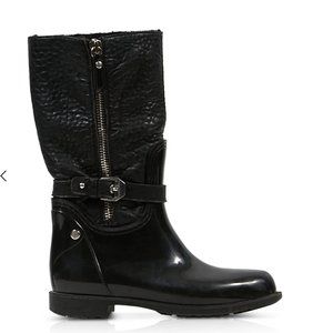 Stuart Weitzman Black Rain Boots